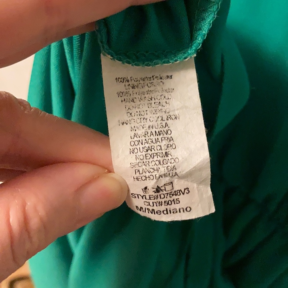 Dina Be Dress - Green, Open-back - M - Picture 7 of 8
